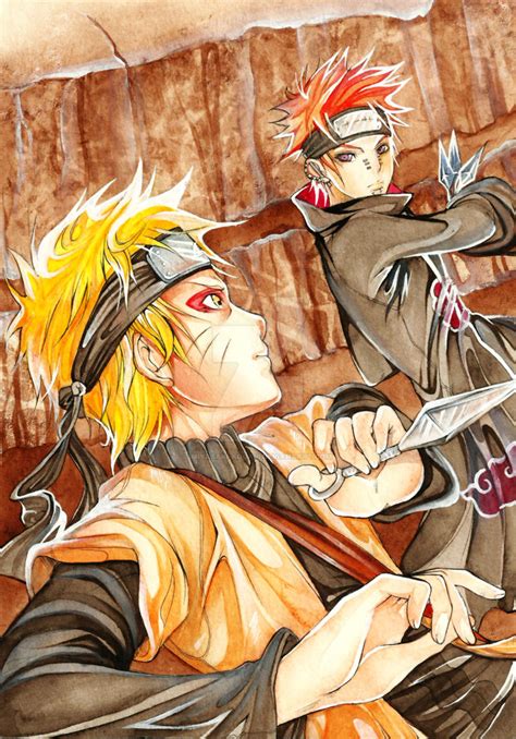 Naruto vs Nagato by Miyasaki-Kogaji on DeviantArt