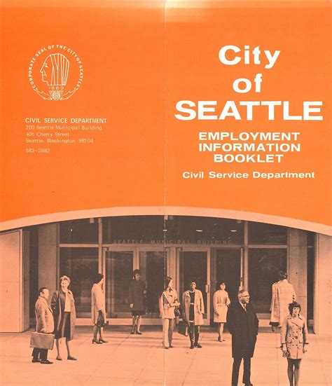 City of Seattle employment information booklet, circa 1970… | Flickr