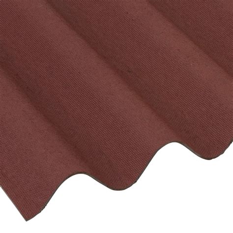 Onduline - Red Corrugated Bitumen Roof Sheet (2000 x 950mm)