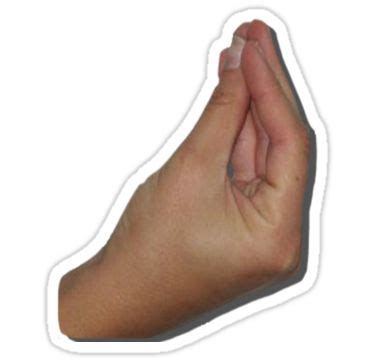 "Italian Meme Hand" Sticker for Sale by CalumReid | Hand sticker, Snapchat stickers, Tumblr stickers