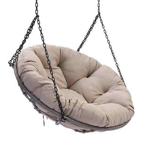 outdoor-patio-wicker-papasan-hanging-chair-lounge - Hanging Chairs