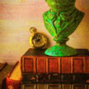 Frog Bust On Old Books Photograph by Garry Gay | Fine Art America
