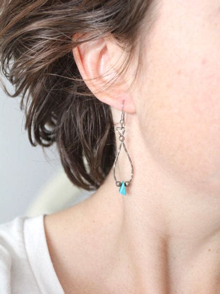 vintage turquoise drop earrings – 86 Vintage