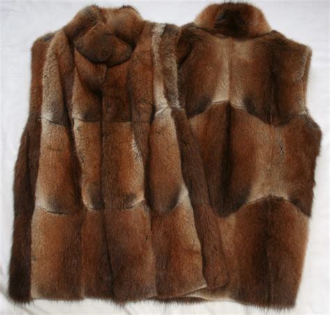 Muskrat and Beaver Fur Vests | FurWest