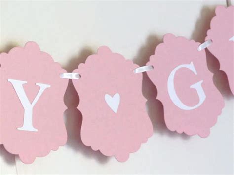 Baby Girl Banner Pink Baby Shower Banner Christening - Etsy