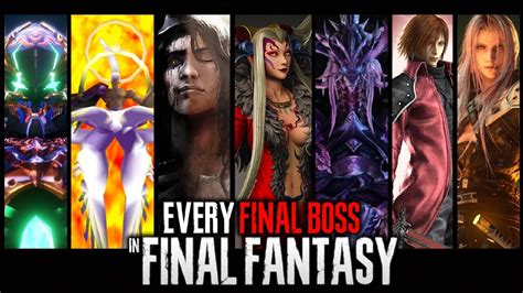 EVERY FINAL BOSS in FINAL FANTASY (1987-2020) in Order | Final Fantasy ...