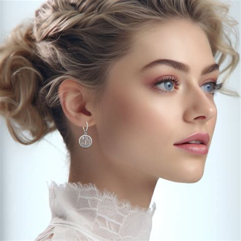 Celtic Tree of Life Solid White Gold Hoop Earrings WER2095 – Peter Stone Jewelry