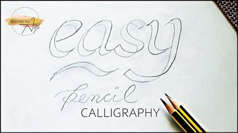 Italic calligraphy with PENCIL | English Calligraphy | Double Pencil ...