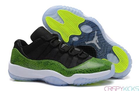 AIR JORDAN 11 LOW (SNAKESKIN GREEN) – CrispyKicks