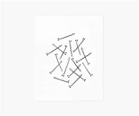 Bobby Pin Art Print | Pin art, Bobby pins, Art prints