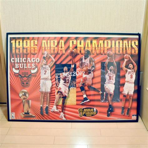 ＠CHICAGO BULLS (96 CHAMPIONS) POSTER - メルカリ