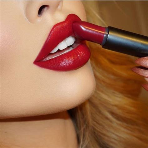 All-Dolled-Up | Creamy lipstick, How to apply lipstick, Red makeup