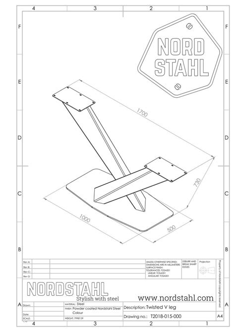 Nordstahl Twisted V leg | Steel black - Nordstahl BE | Tafelpoten, Tafel ontwerp, Eettafel