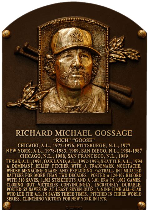 Goose Gossage | Baseball history, New york yankees baseball, Hall of fame
