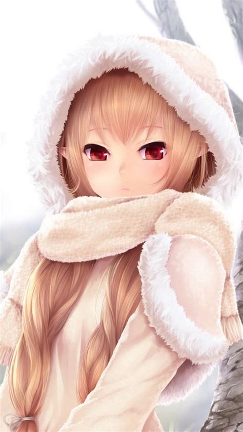 🔥 [30+] Cute Anime Girl Winter Wallpapers | WallpaperSafari