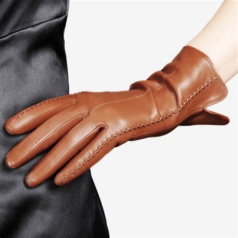 Elegant Warm Solid Genuine Leather Gloves - Home Goods, Clothing ...