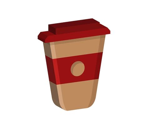 Premium Vector | Threedimensional coffee cup