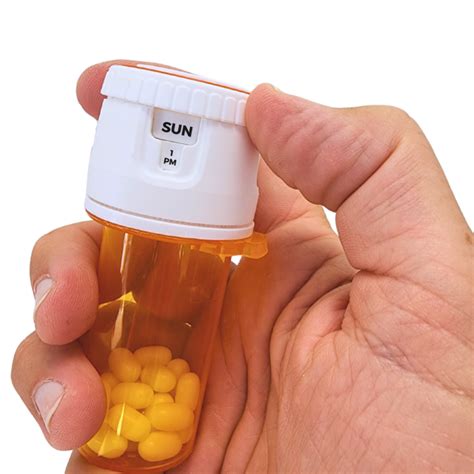Reusable Meticap Medication Timing Cap allows you to easily mark your last or next pill dosage ...