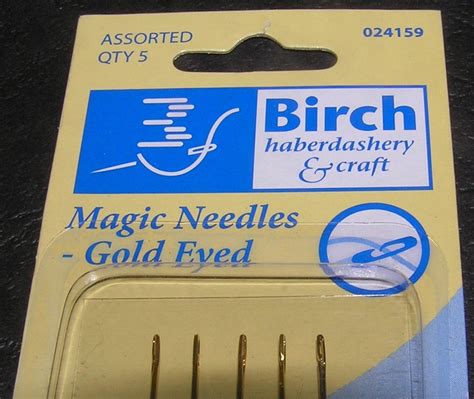 5 Magic Needles Easy Thread Gold Plated Sewing Quilting | Etsy