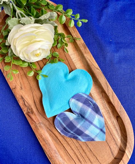 Mini Fabric Hearts for Tiered Tray Decor, Valentine Mantel Decor, Valentine Living Room Decor ...