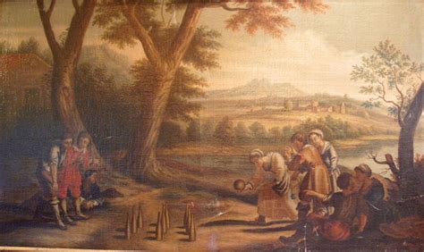 Original 16th century Flemish landscape oil painting by Van Haute ...