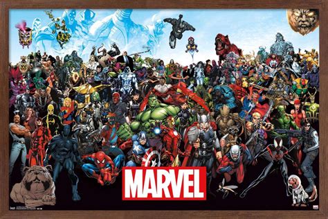 Marvel Comics - The Marvel Lineup Poster - Walmart.com - Walmart.com