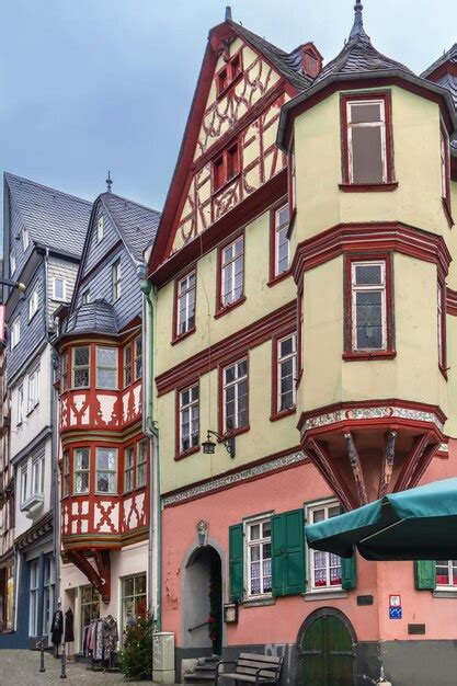 Premium Photo | Street with half-timbered houses in limburg old town ...