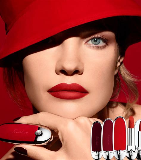 Guerlain red Rouge G de Guerlain The Velvet Matte Lipstick | Harrods UK