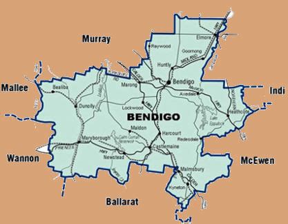 Bendigo Map and Bendigo Satellite Image