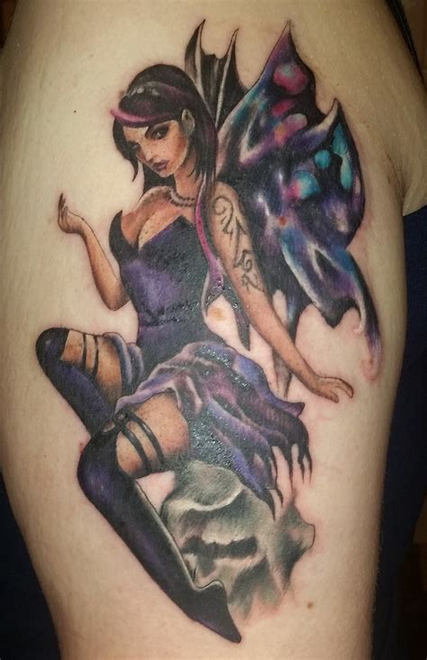 Gothic Fibro Fairy Tattoo | I have more than a couple tattoo… | Flickr