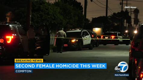 Compton shooting leaves woman dead; suspect at large | abc7.com