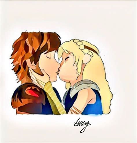 Dragons, Forever. on Twitter: "A Hiccstrid Kiss ~ #Hiccstrid #Rtte #Fanart #Httyd…
