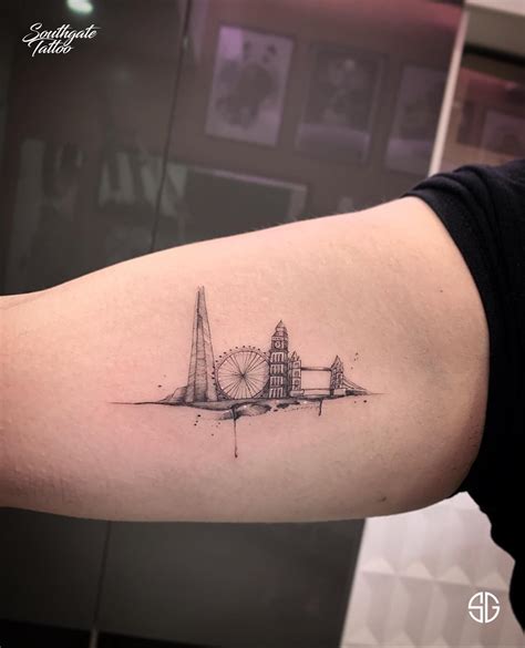 London Skyline Tattoo posted by Zoey Peltier