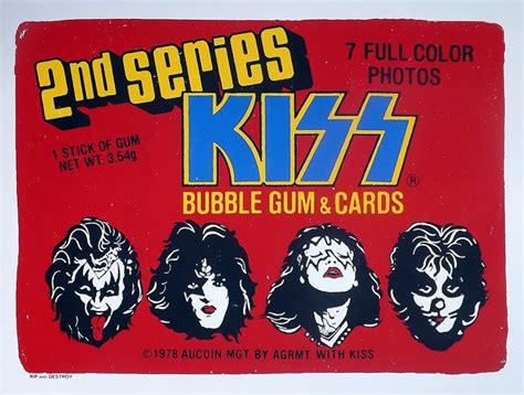Kiss Merchandise, Vintage Kiss, Kiss Art, Hot Band, Bubble Gum, Trading Cards, Rock And Roll ...