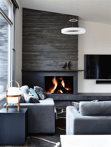 Va de Fuegos y Creaciones | Living room with fireplace, Home fireplace, Living room modern