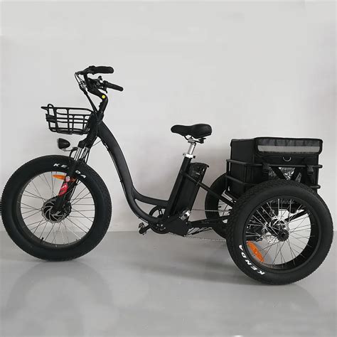 24inch Electric Trike Fat Tire 3 Wheels Electric Bicycle Cargo Electric Tricycle - Buy Cargo ...