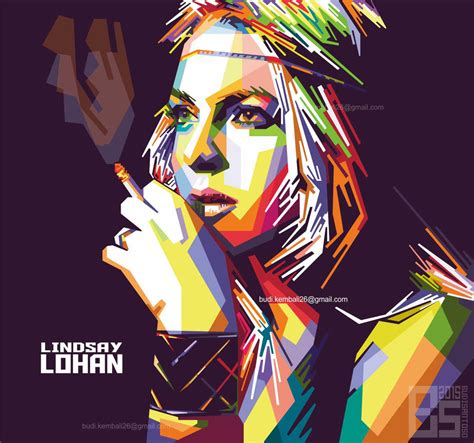 LINDSAY LOHAN in WPAP by budisantoso26 on DeviantArt