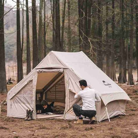 Täispuhutav lõuenditelk | Kreemjas täispuhutav glamping telk | WAY&FARER