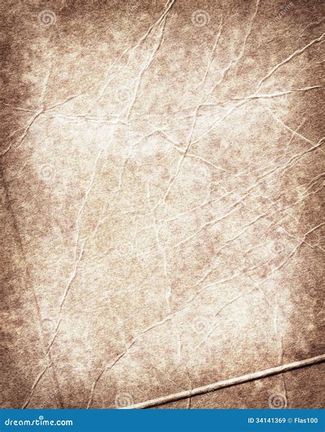 Crumpled Brown Paper Texture Stock Image - Image of retro, ancient: 34141369