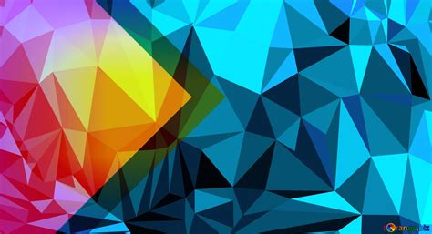 Polygonal thumbnail background blue Best images. №225726