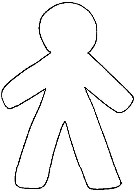 Blank Human Body Cartoon Blank human body free 3d model