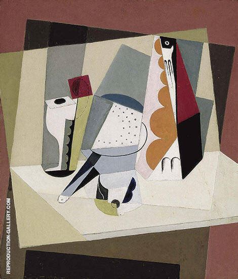 Cubist Still Life 1917 by Maria Blanchard | Oil Painting Reproduction