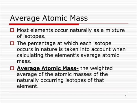 PPT - Average Atomic Mass PowerPoint Presentation, free download - ID:3166603