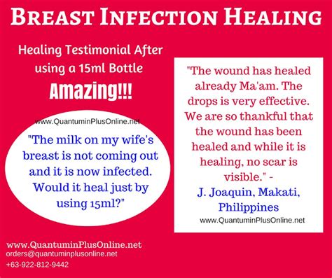 Quantumin Plus MiraminQ: Quantumin Plus Breast Infection Healing