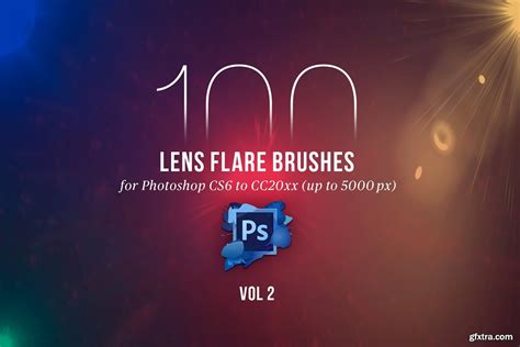 CreativeMarket - 100 PS Lens Flares Brushes Vol 2 4443134 » GFxtra