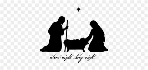 Nativity - Nativity Scene Clipart Black And White - Free Transparent PNG Clipart Images Download