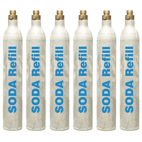 CO2 Refill - 6 Cylinders, Sodastream, Aarke, Sprudelux