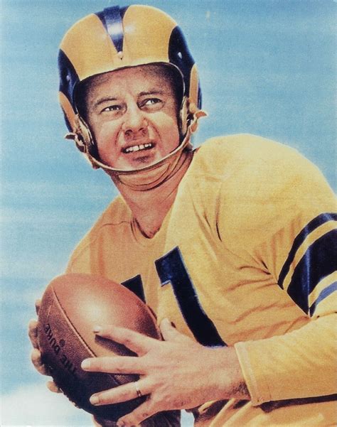 NORM VAN BROCKLIN 8X10 PHOTO LOS ANGELES RAMS LA PICTURE COLOR