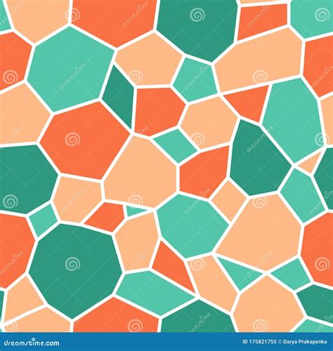 Seamless Pattern, Ornate Turtle Shell Pattern. Vector Seamless Pattern ...