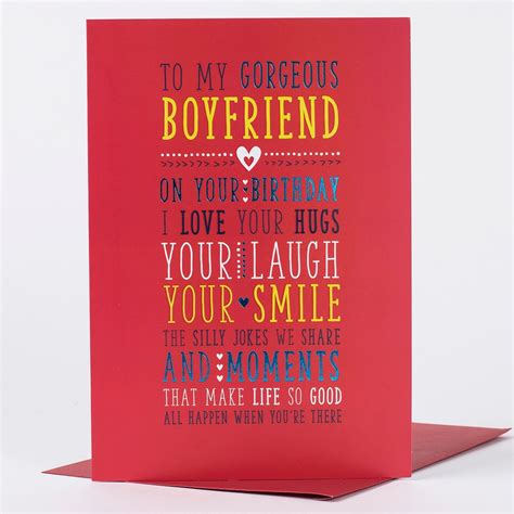 Birthday Card for Boyfriend What to Write | BirthdayBuzz